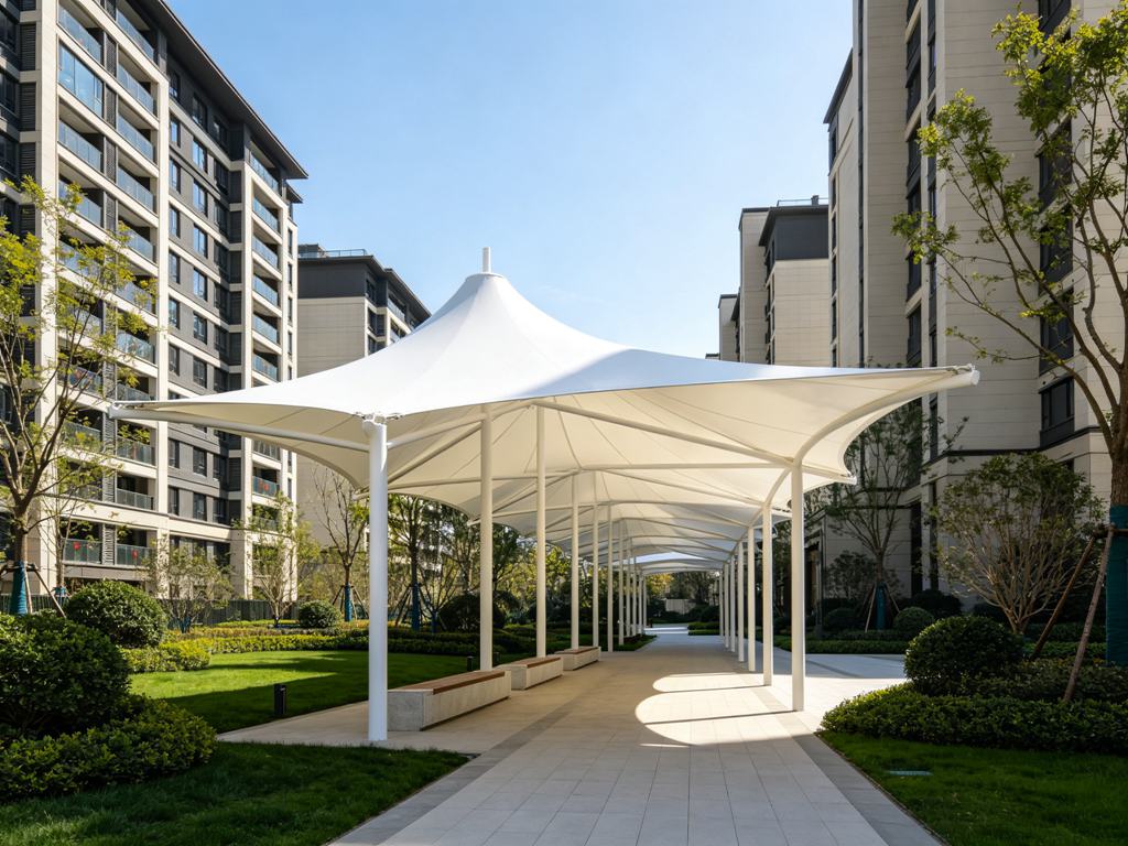 连廊膜结构造型21-小区