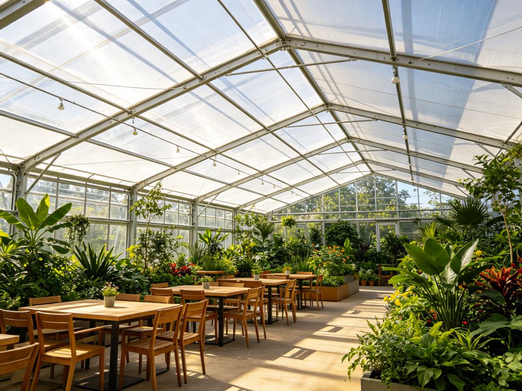 屋顶膜结构造型7-生态餐厅