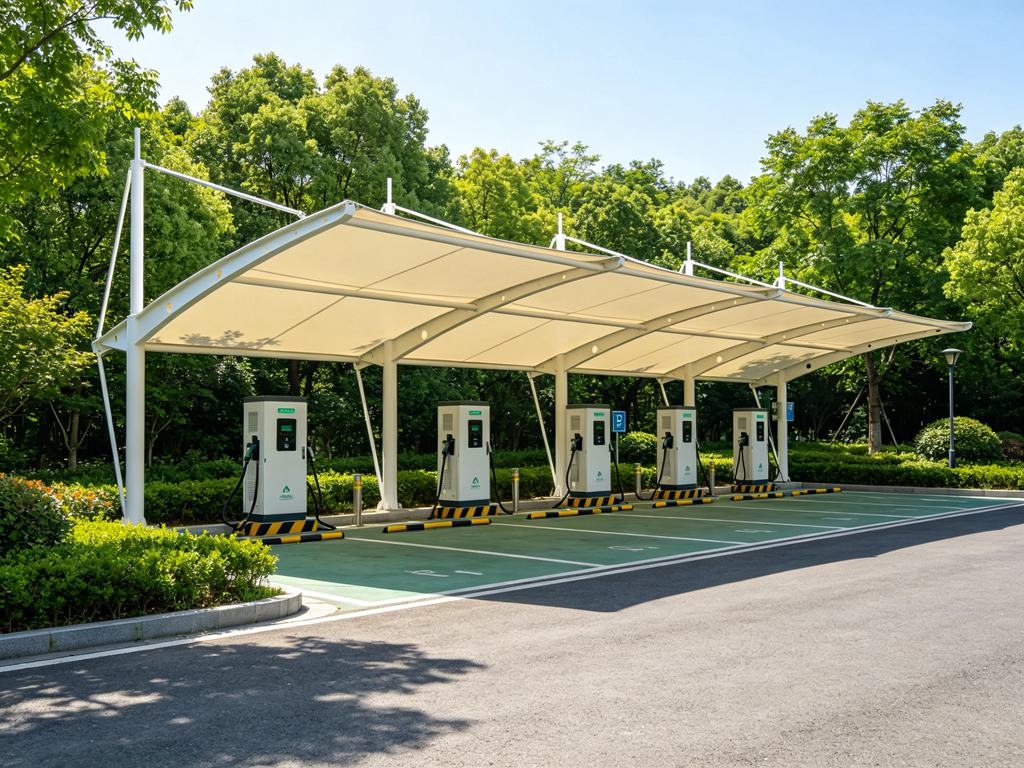 充电站膜结构造型9-景区